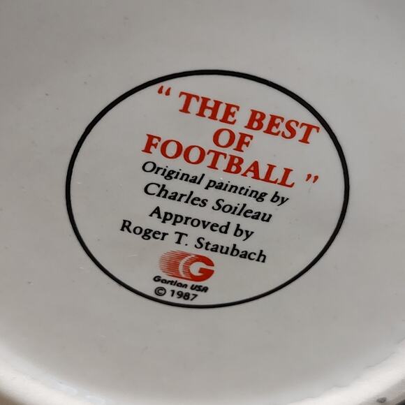 Roger Staubach Best of Football Mug 1987 by Charles Soileau 12 Oz - Picture 8 of 8